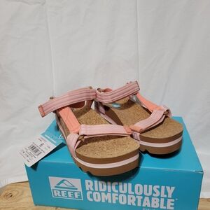 Reef Pink Coral Platform Sandals